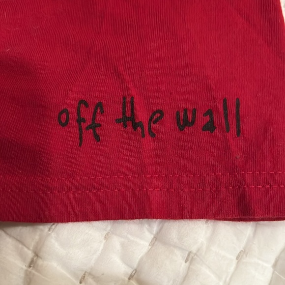 Vans Off The Wall Flower Unisex T-Shirt Size Small Red EUC - Picture 4 of 5